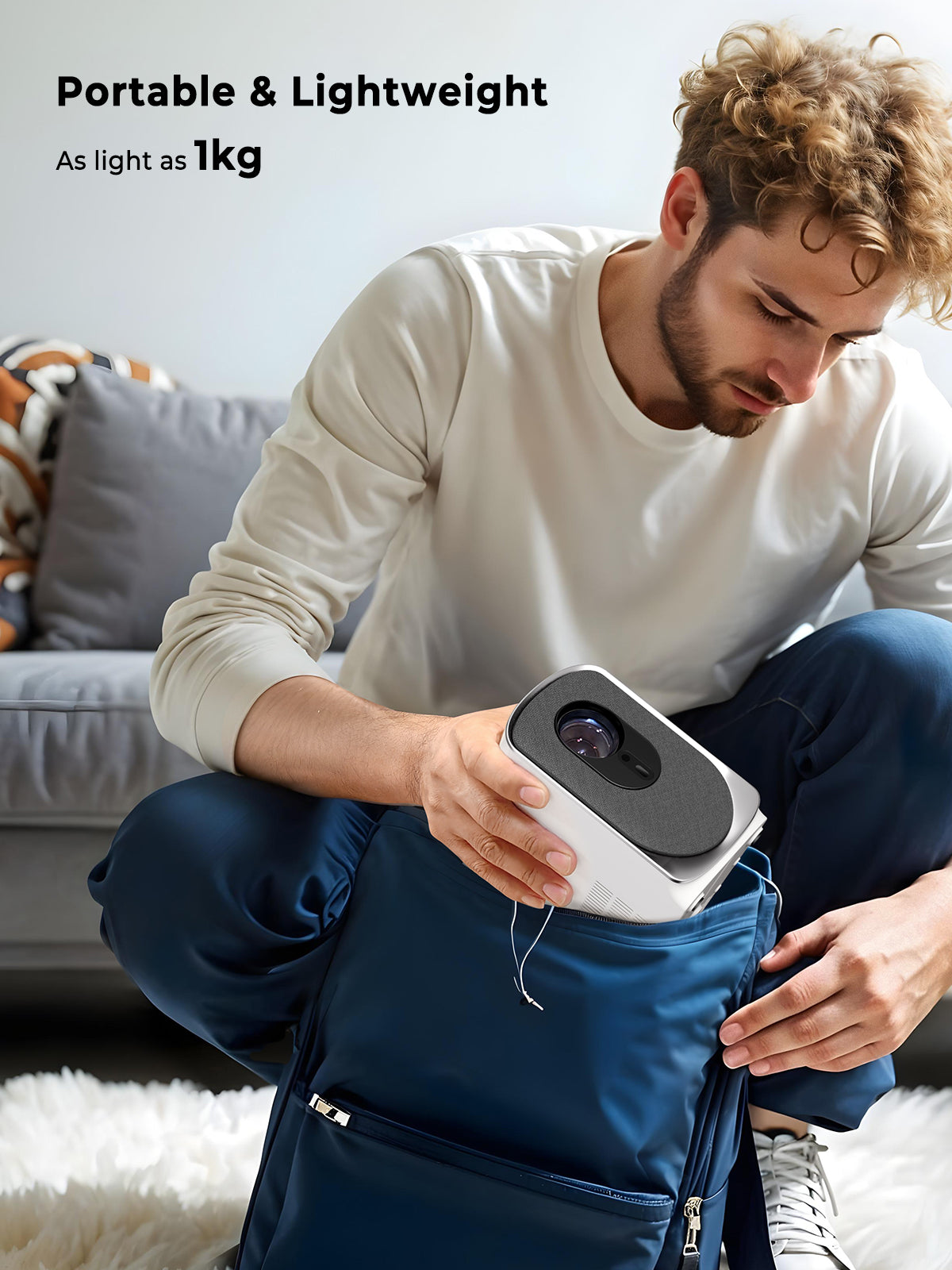 [UPGRADED] Aukey RD-880 Cinex Go MINI Portable Projector w 1080P Full HD & Screen Mirroring (24 Months Warranty)