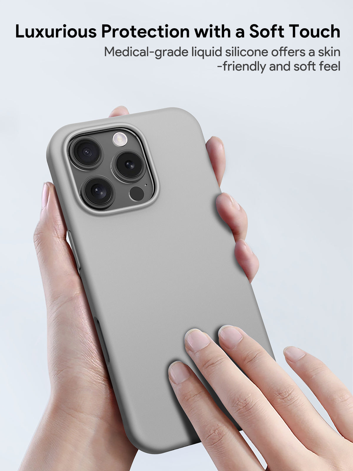 AUKEY PC-GJ20 LiquidFlex Magnetic Liquid Silicone Phone Case for iPhone 16 / 16 Plus / 16 Pro / 16 Pro Max