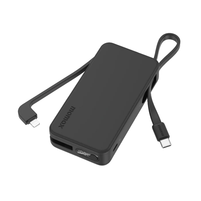 [CCC Certified] Momax IP138 1-Power Vital+ 10000mAh Battery Pack with Dual Built-in Cable
