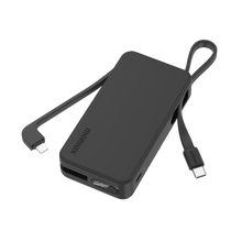 Load image into Gallery viewer, Momax IP138 1-Power Vital+ 10000mAh Battery Pack with Dual Built-in Cable

