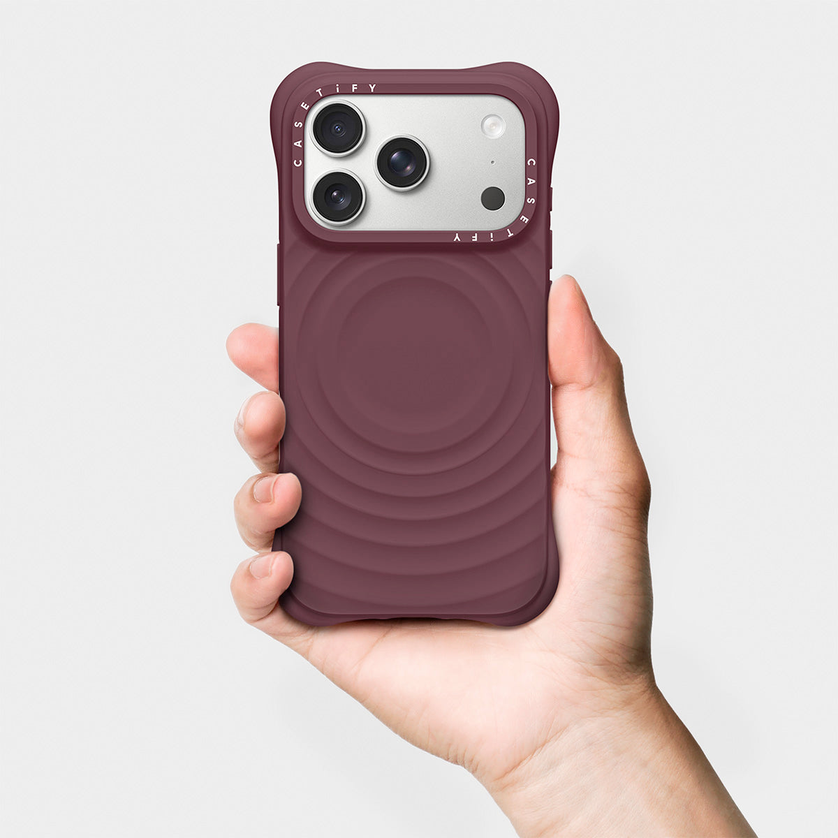 CASETiFY Magsafe The Ripple Case for iPhone 18 / 17 Series - Fig Purple