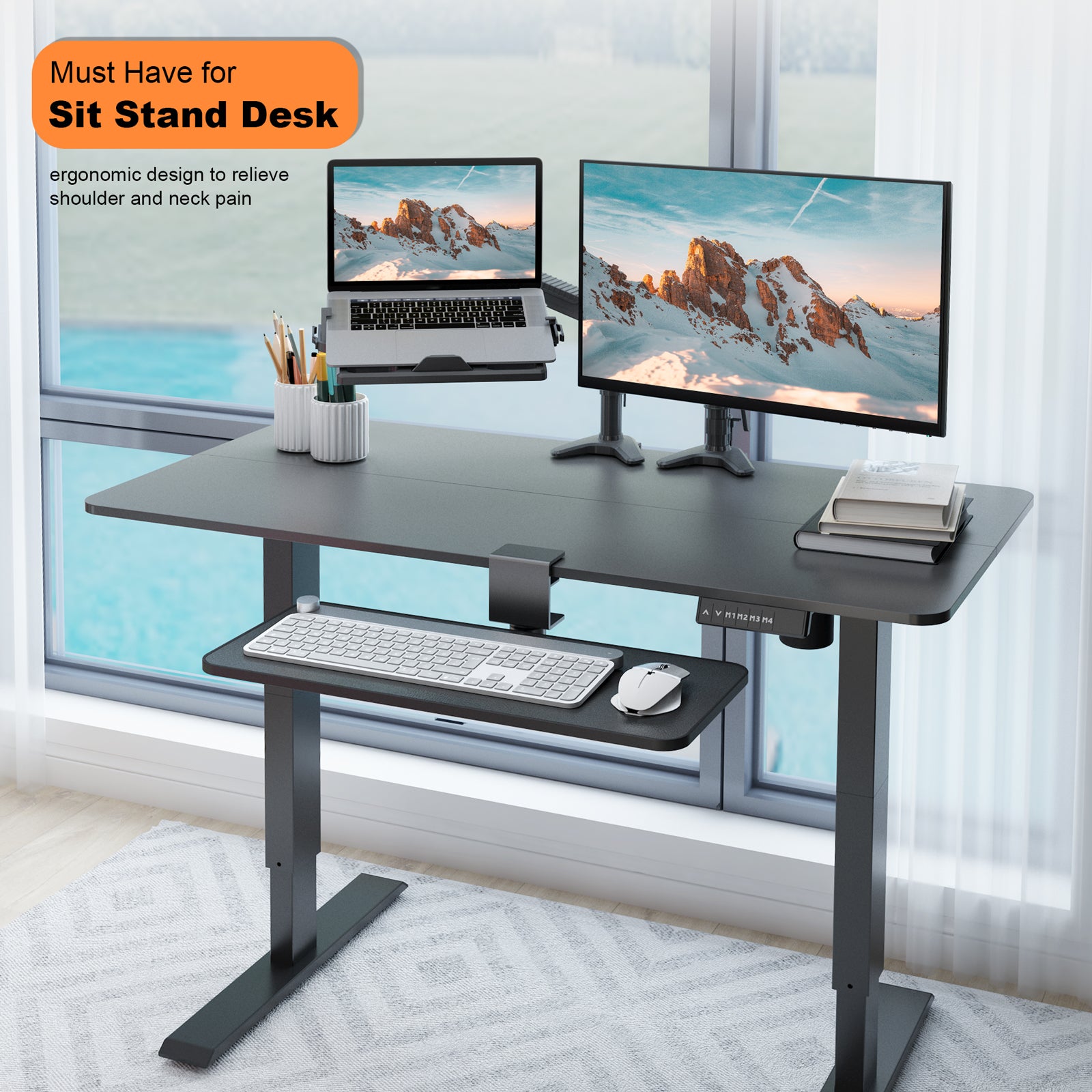 Mono Dsign Rotatable Keyboard and Mouse Tray