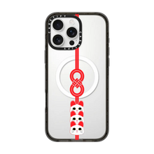 Load image into Gallery viewer, CASETiFY Magsafe Impact Case for iPhone 16 Pro Max / 16 Pro / 15 Pro Max - Lucky Knot Lucky Cat Black

