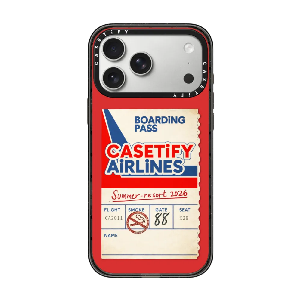 CASETiFY Magsafe Impact Case iPhone 18 / 17 Series - CASETiFY AiRLiNES Black