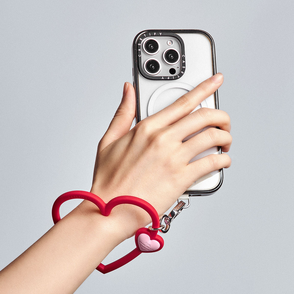 CASETiFY Silicone Phone Wristlet - Heart
