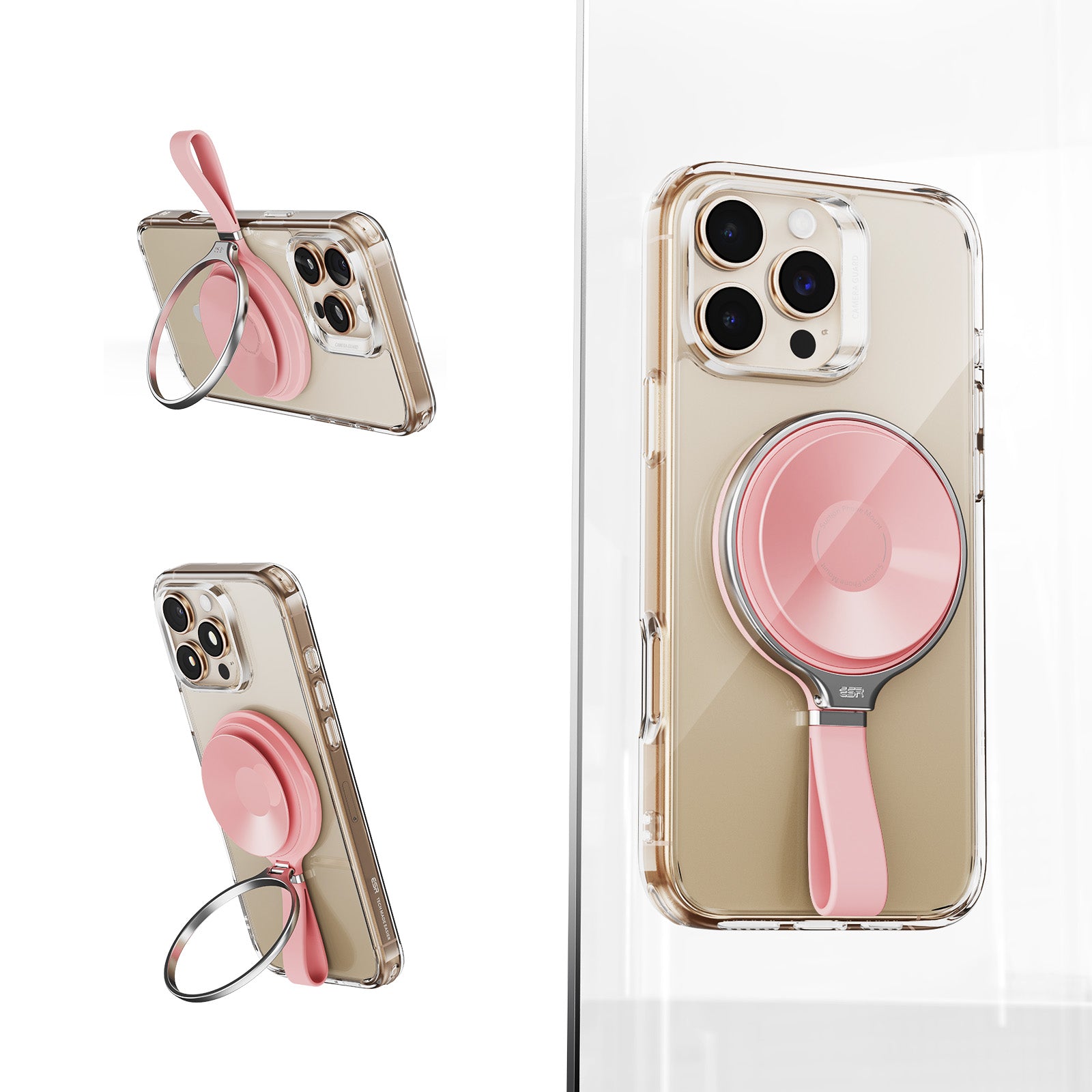 ESR HaloLock Suction Cup Phone Mount with Ring Stand