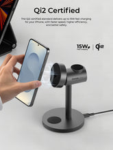 Load image into Gallery viewer, Aukey LC-MC311G MagFusion 3-in-1 G Qi2 Magnetic Fast Wireless Charging Station for Samsung
