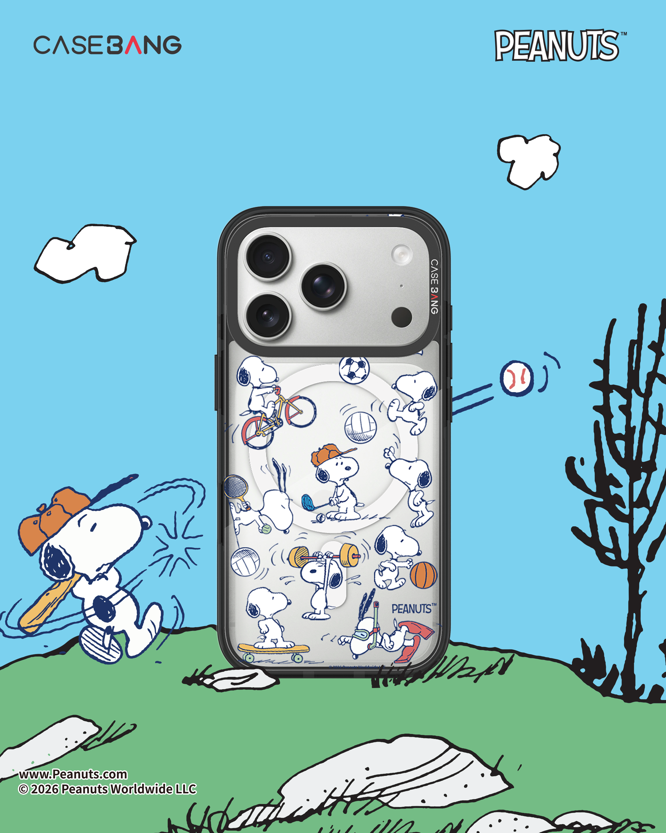 CASEBANG Snoppy Series - iPhone 17-15 Series | Snap-On Cover Only