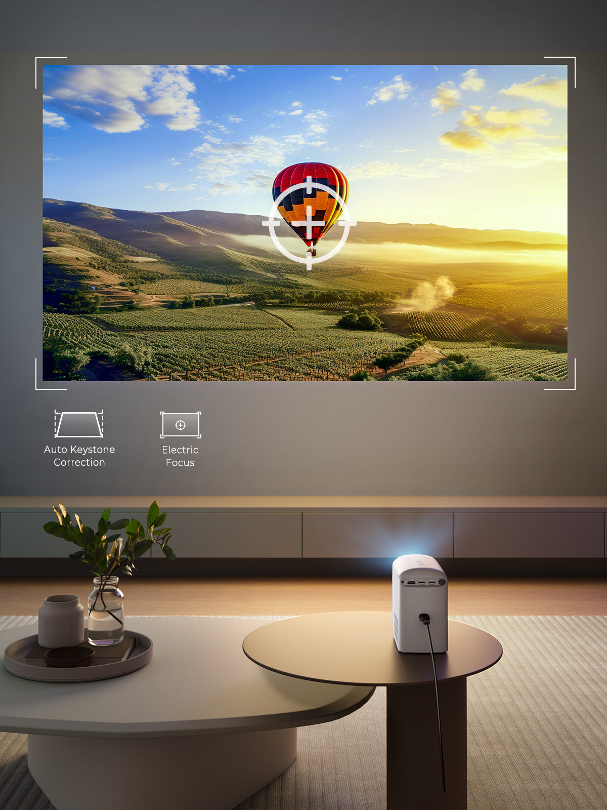 [UPGRADED] Aukey RD-880 Cinex Go MINI Portable Projector w 1080P Full HD & Screen Mirroring (24 Months Warranty)