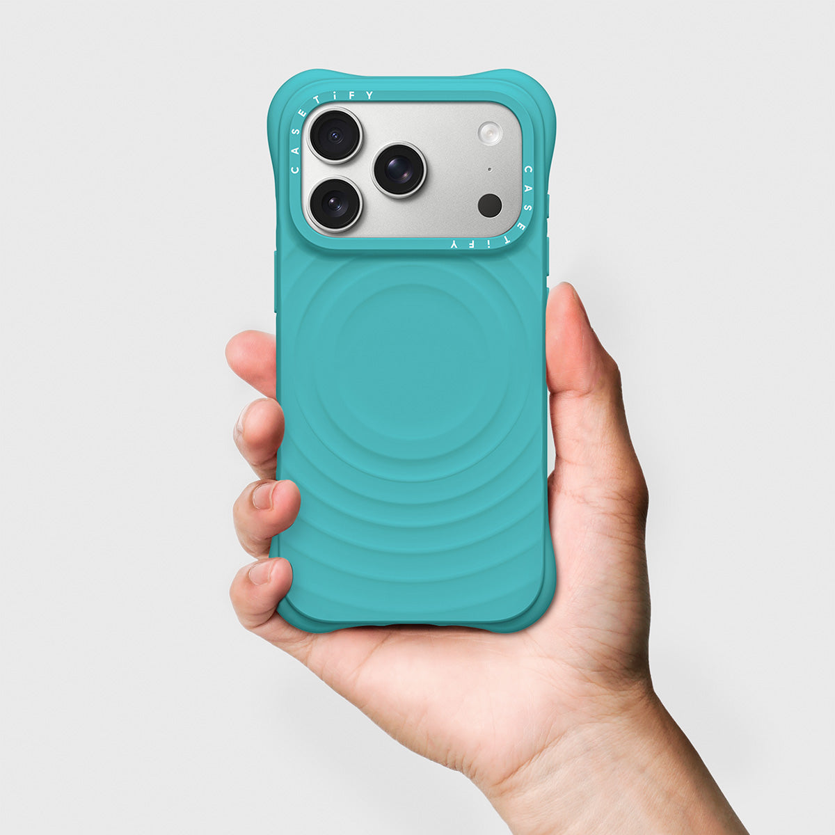 CASETiFY Magsafe The Ripple Case for iPhone 17 Series - Mint Blue