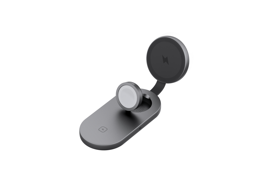 Aukey LC-MC313 MagFusion C 3-in-1 Qi2 MFW Certified Foldable Wireless Charging Station