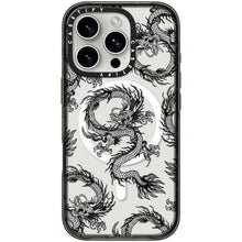 Load image into Gallery viewer, CASETiFY Magsafe Impact Ring Stand Case for iPhone 16 - Dragon My Design #945 Clear Black
