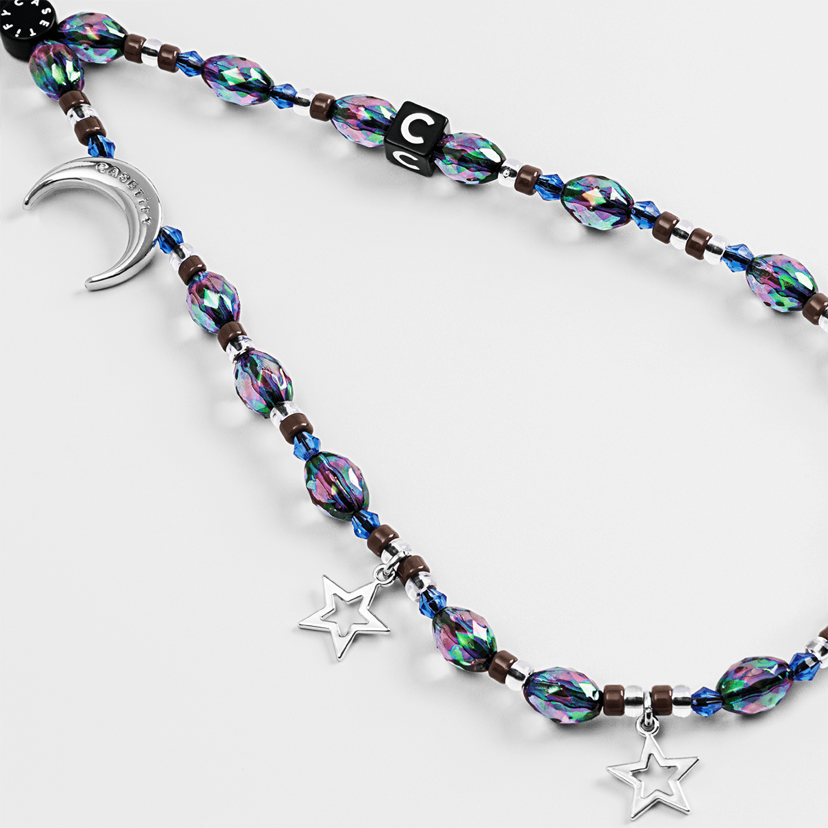 CASETiFY Glitter Phone Charm - Midnight Indigo