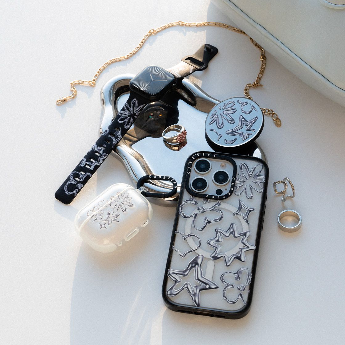 iPhone 16 Pro Max CASETiFY ミラー シルバー Amazon.co.jp: CASETiFY ミラー MagSafe対応 iPhone 16 Pro Max