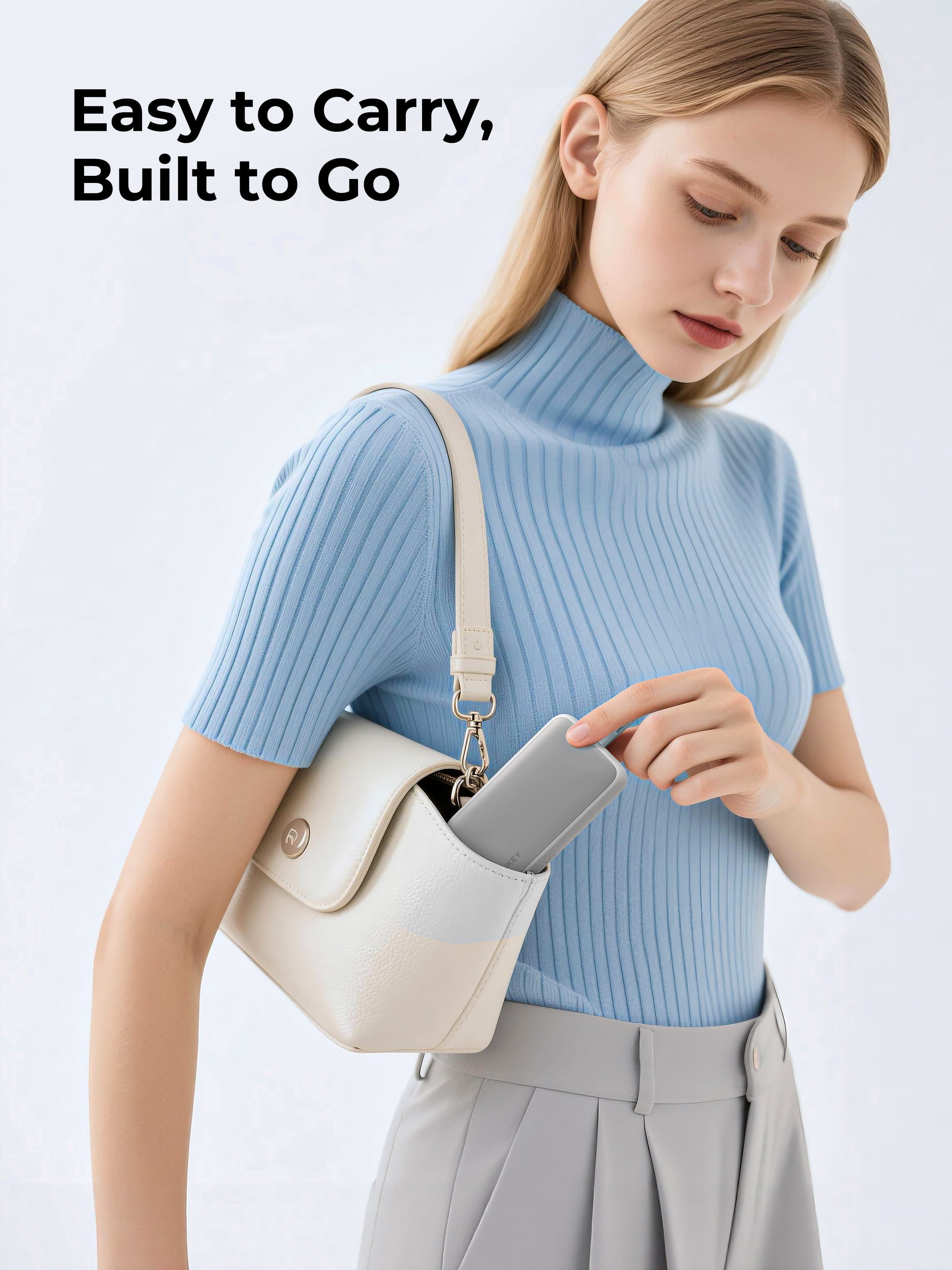 [CCC Certified] Aukey PB-Y61 Spark Sling 30W 10000mAh Fast Charging Powerbank with Built-in Type-C Cable