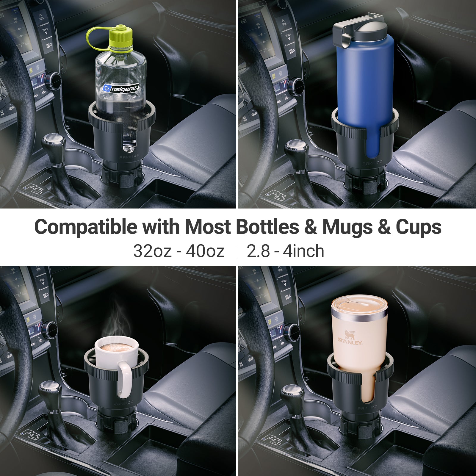PAKWIZZ Car Cup Holder with Magnetic Phone Mount