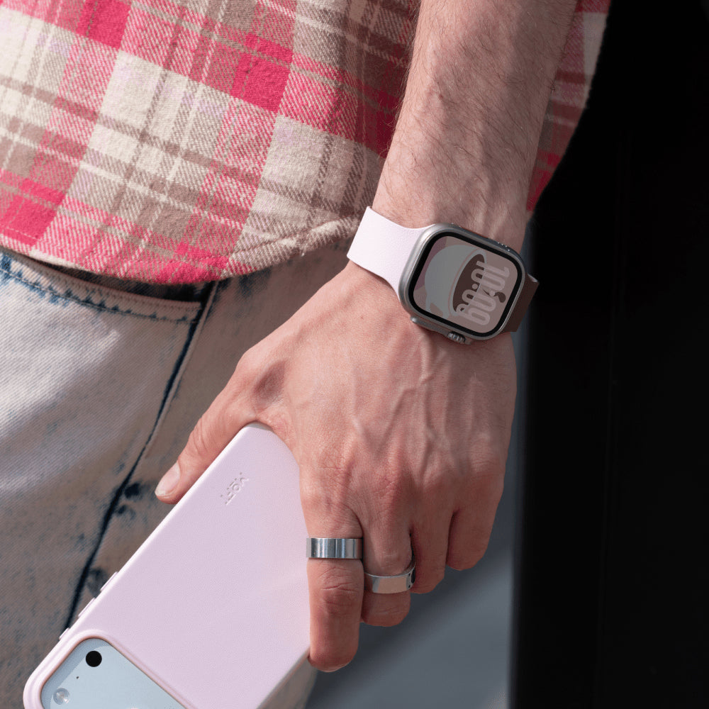 MOFT Snap Watch Band for Apple Watch 40mm/41mm/42mm & 44mm/45mm/46mm/49mm - Light Pink Brownie