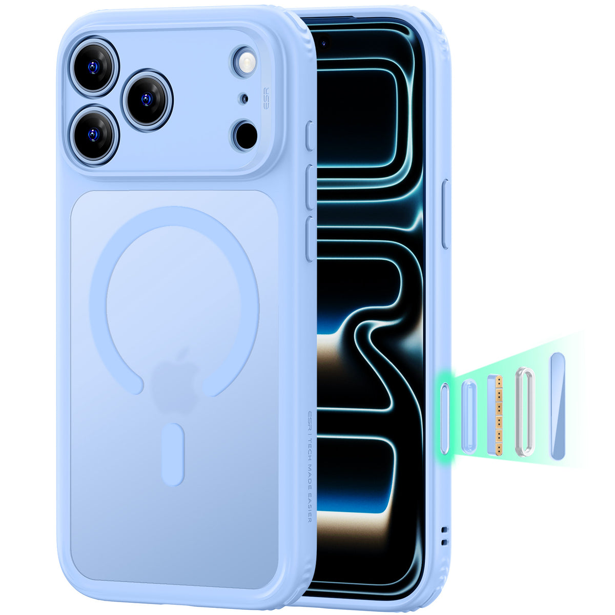 ESR iPhone 18 / 17 Pro / Pro Max Classic Hybrid Magsafe Case (Camera Control)