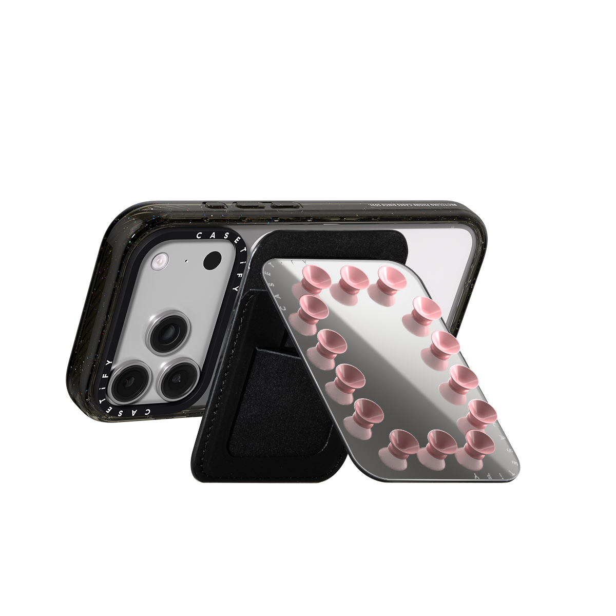 CASETiFY Magsafe Snappy Snap and Stick Mirror Cardholder Stand