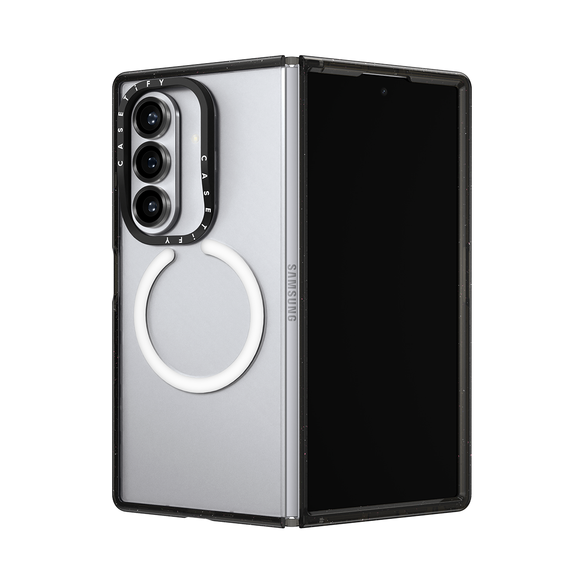 CASETiFY Magsafe Impact Case for Z Fold 7 - Blank Clear Black