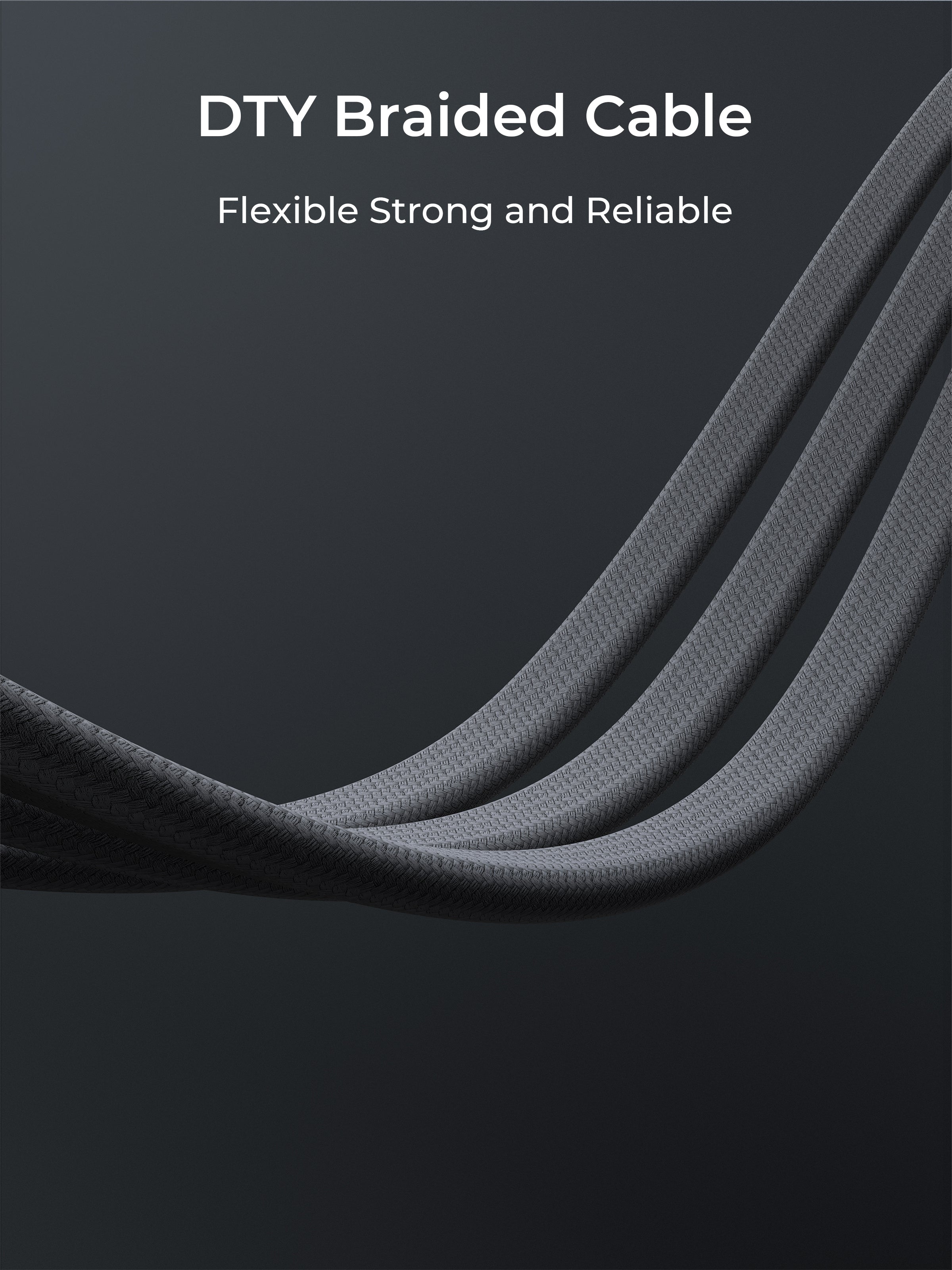 Aukey CB-DCC145 Circlet Blink 140W 1m DTY Braided USB-C to USB-C Magnetic Cable