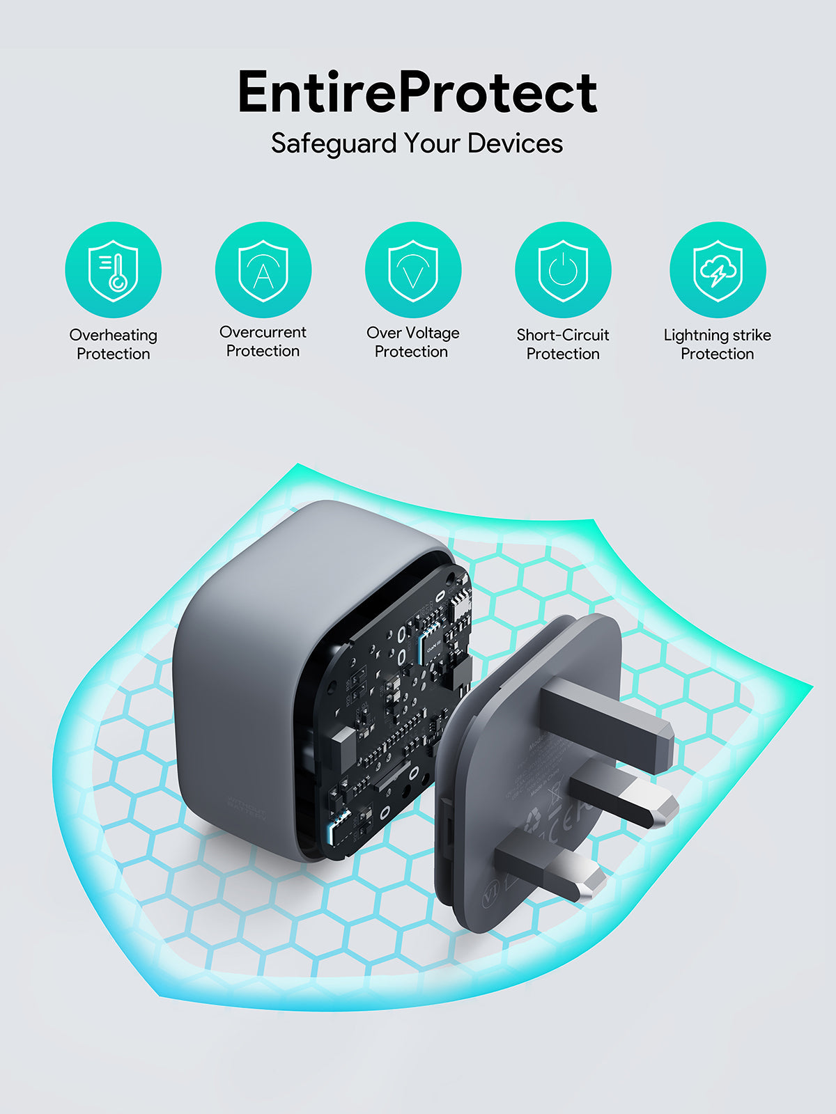 Aukey PA-C1 Comet Super Compact 30W PD GaN Wall Charger with PPS