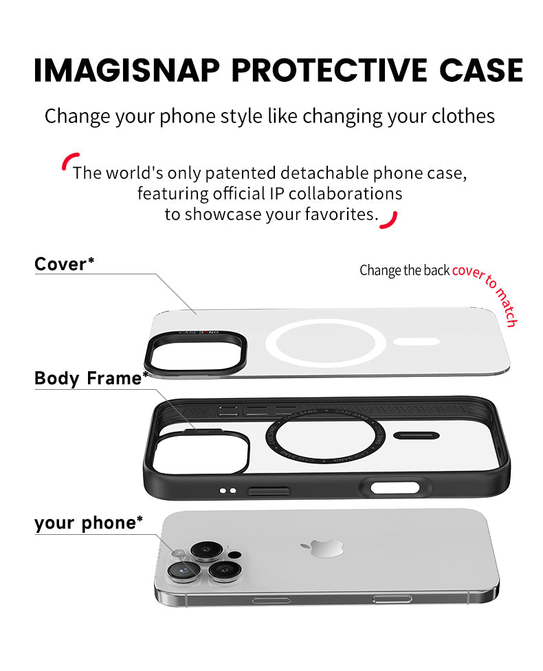 CASEBANG ImagiSnap Snap-On Base Case for iPhone 17 - 15 Series
