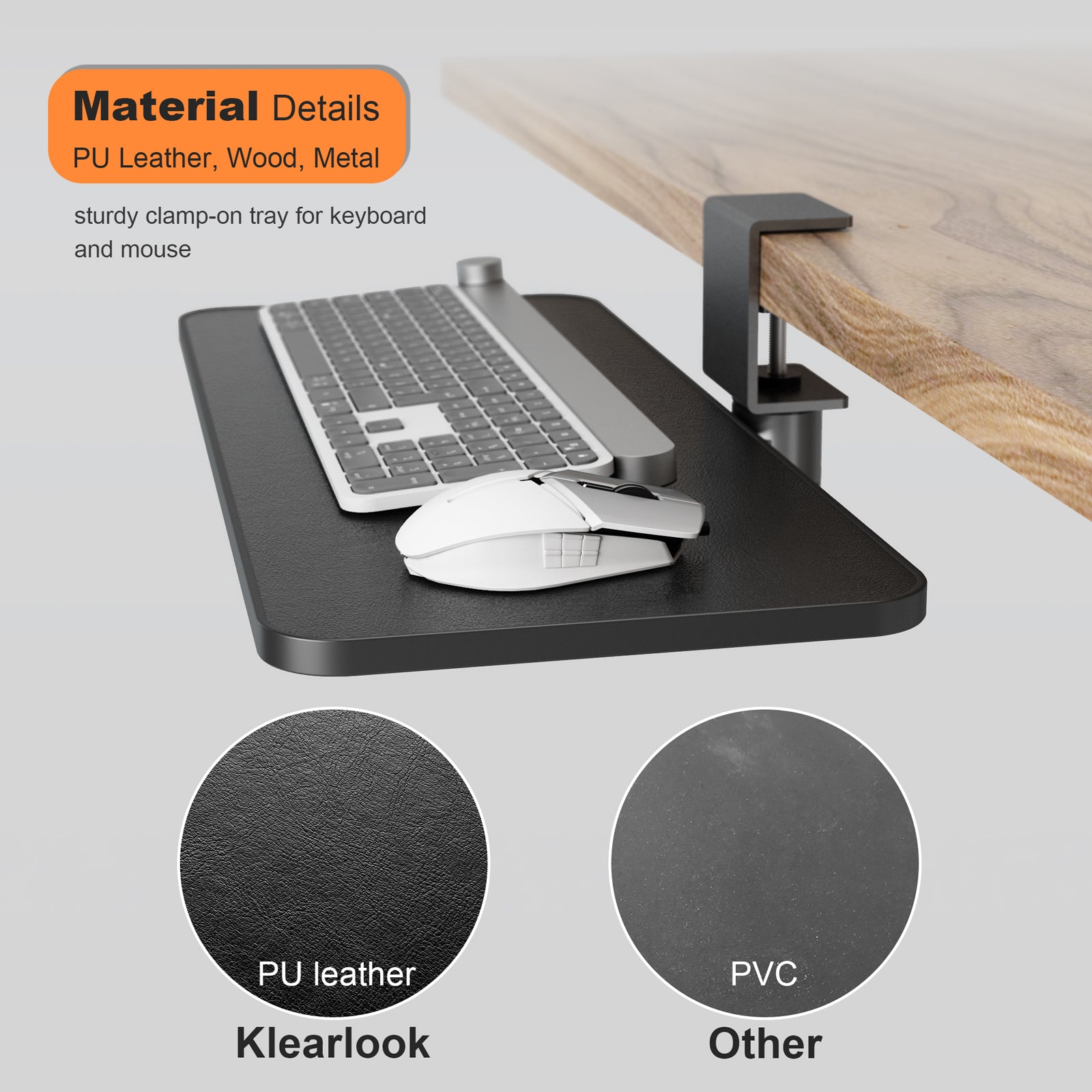 Mono Dsign Rotatable Keyboard and Mouse Tray