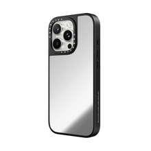 Load image into Gallery viewer, CASETiFY Magsafe Mirror Case for iPhone 16 Pro Max - Blank Silver On Black
