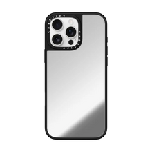 Load image into Gallery viewer, CASETiFY Magsafe Mirror Case for iPhone 16 Pro Max - Blank Silver On Black
