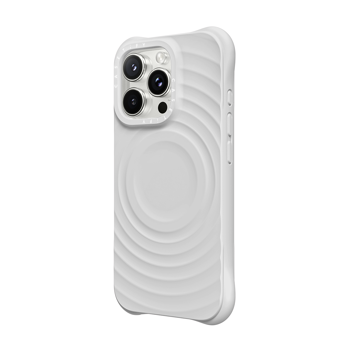CASETiFY Magsafe The Ripple Case for iPhone 16 Pro Max - Pebble Grey