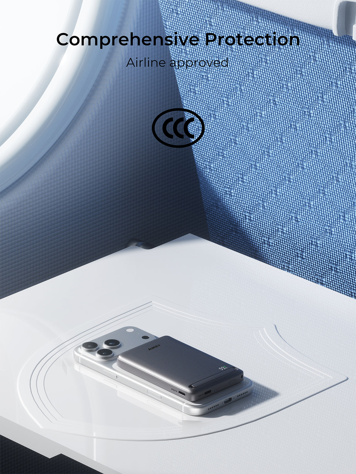[3C | CCC Certified] Aukey PB-MS16 MagFusion Vista Qi2 10000mAh 30W Magnetic Wireless Fast Charging Power Bank