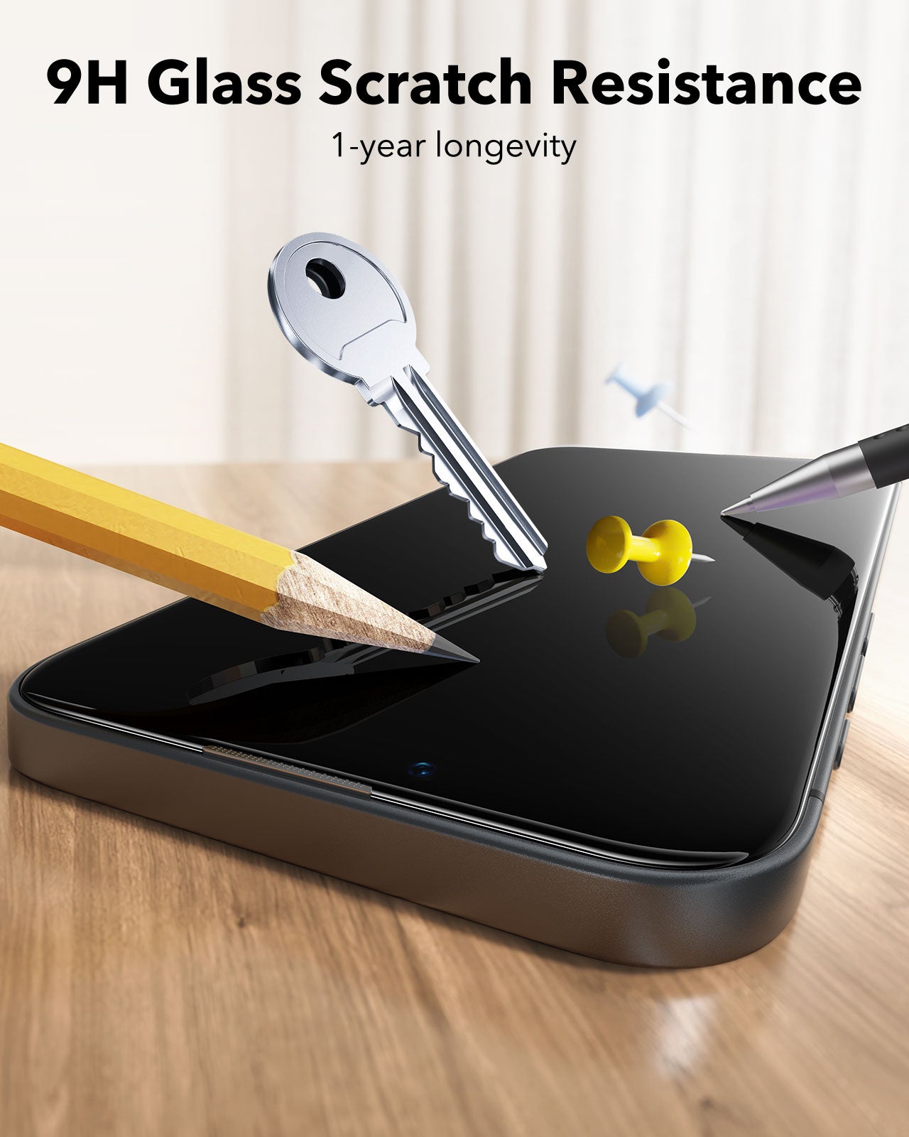 ESR iPhone 16e / 14 / 13 / 13 Pro UltraFit Classic Tempered Glass 2pcs Pack