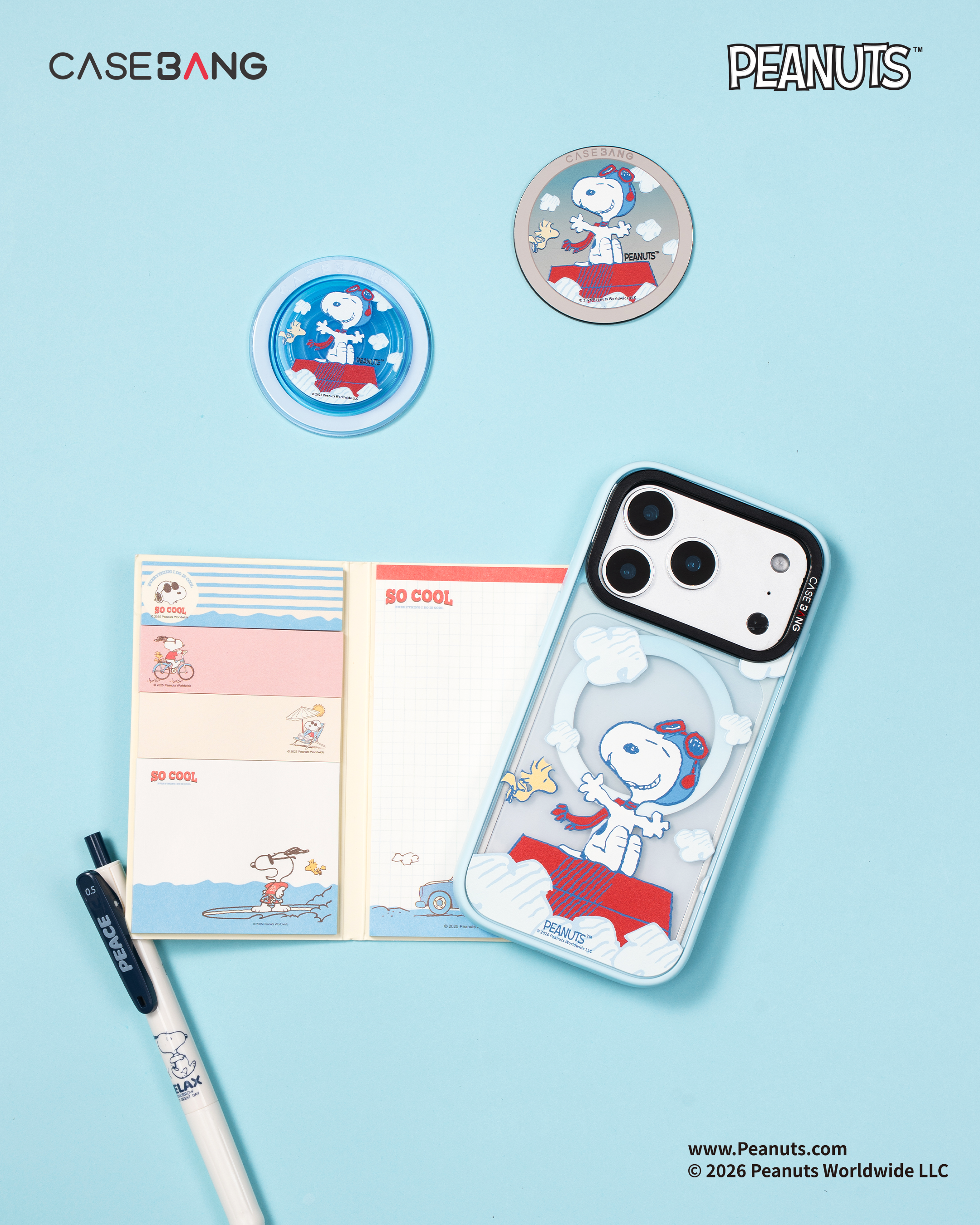 CASEBANG Snoppy Series - iPhone 17-15 Series | Snap-On Cover Only