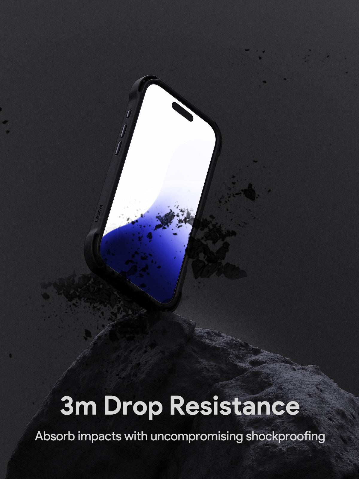 AUKEY PC-TM22 ClearView Elite Magnetic Hardshell Phone Case with Kickstand for iPhone 16 / 16 Plus / 16 Pro / 16 Pro Max