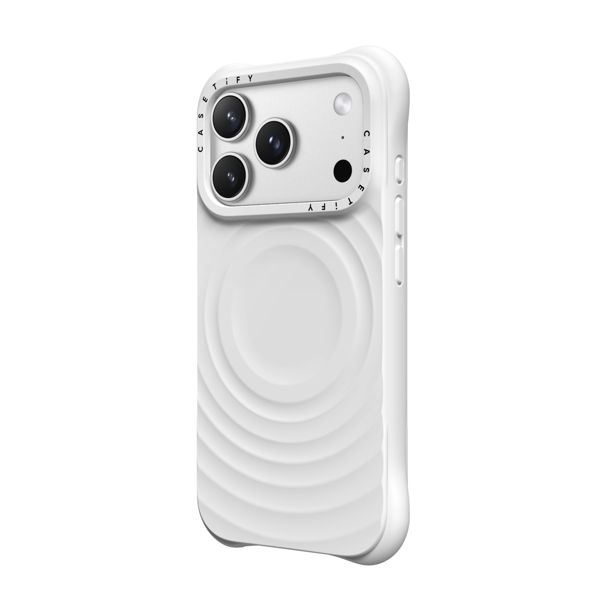 CASETiFY Magsafe The Ripple Case for iPhone 18 / 17 Series - The White Case
