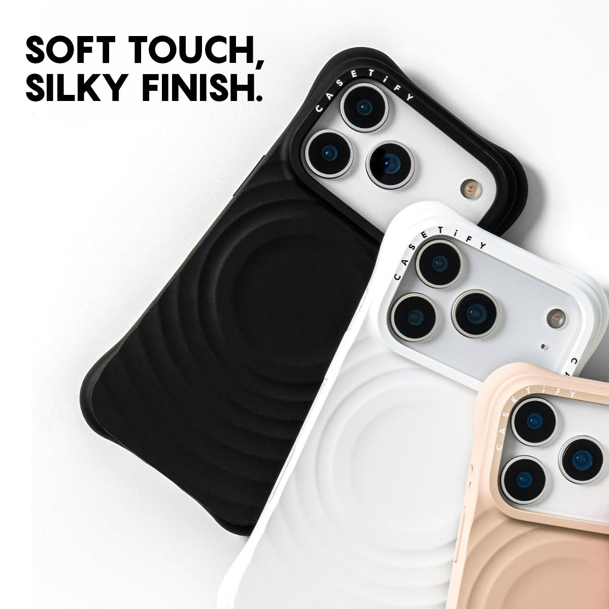 CASETiFY Magsafe The Ripple Case for iPhone 18 / 17 Series - Oat