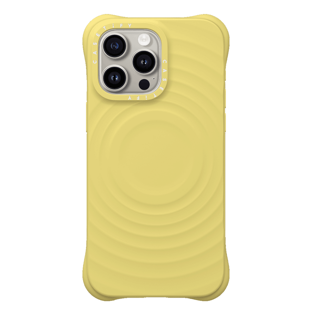 CASETiFY Magsafe The Ripple Case - Buttercream Yellow