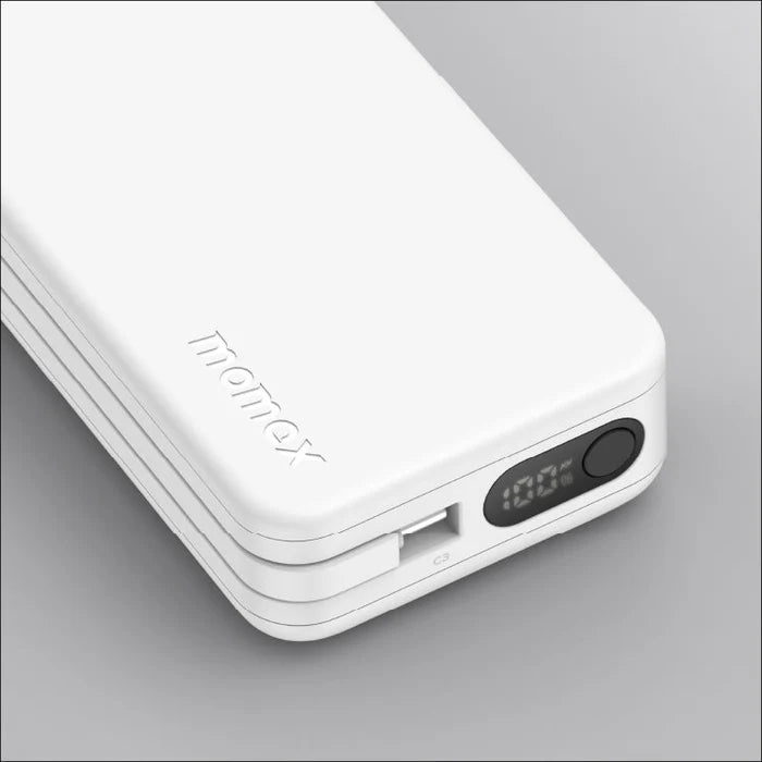 [CCC Certified] Momax IP138 1-Power Vital+ 10000mAh Battery Pack with Dual Built-in Cable