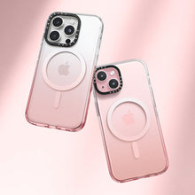 Load image into Gallery viewer, CASETiFY Magsafe Pink Ombre Clear Case for iPhone 15 Pro / 15 Pro Max
