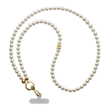 Load image into Gallery viewer, CASETiFY Cross Body Pearl with Gold Phone Strap
