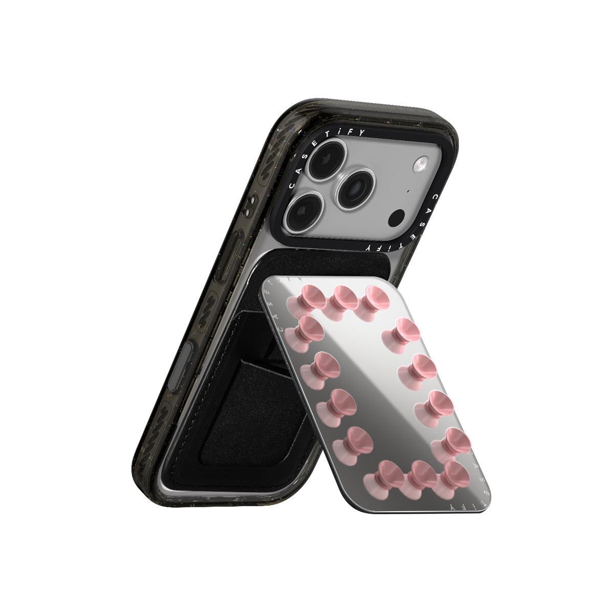 CASETiFY Magsafe Snappy Snap and Stick Mirror Cardholder Stand
