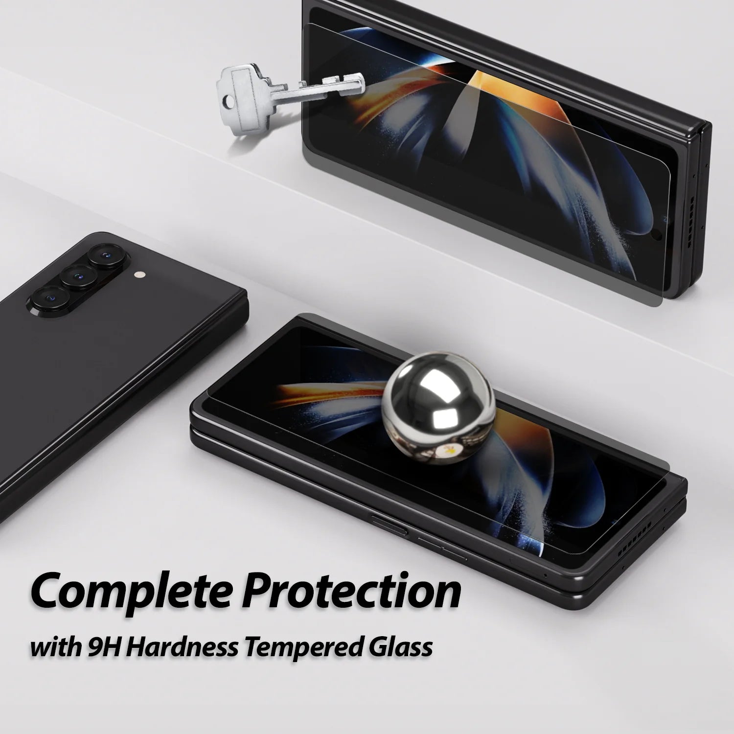 Whitestone EA Privacy Glass for Galaxy Z Fold 5 2pcs Pack