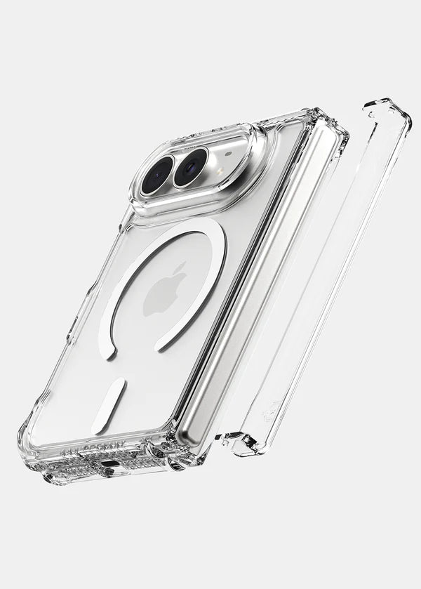 ITSKINS iPhone Duo - Hybrid R Clear Hinge with MagSafe - Transparent