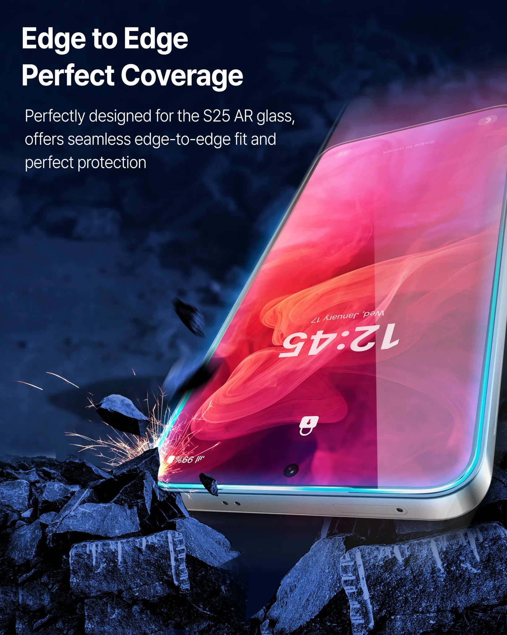 *Pre-Order*Whitestone DOME GLASS AR Clear Tempered Glass Protector for S25 Plus