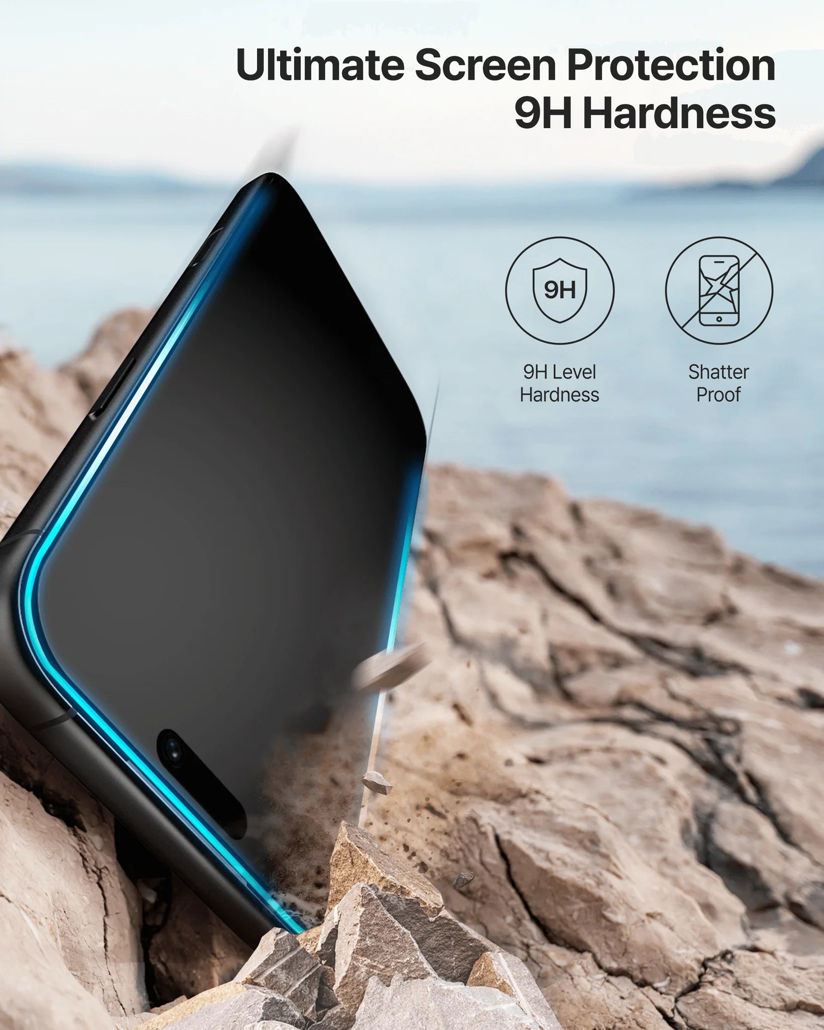 *Pre-Order*Whitestone AR Privacy Glass Screen Protector for iPhone 17 Air 1 Piece