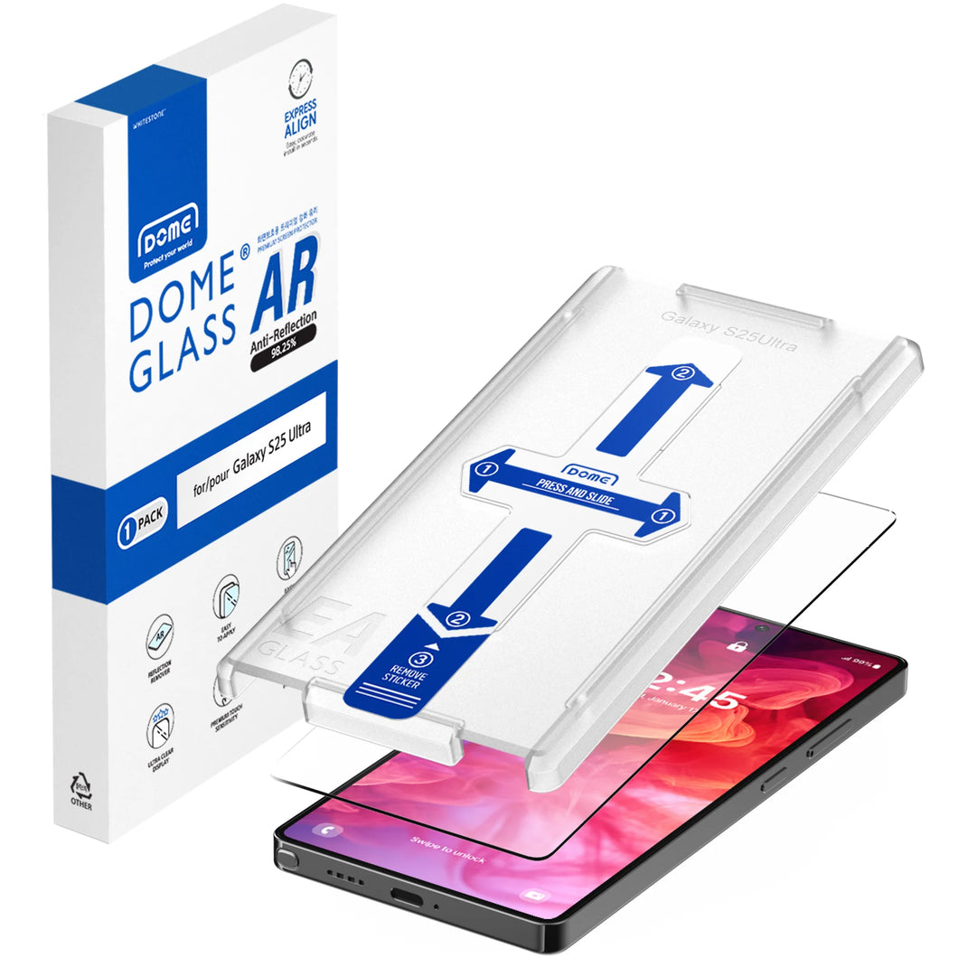 *Pre-Order*Whitestone DOME GLASS AR Clear Tempered Glass Protector for S25 Ultra