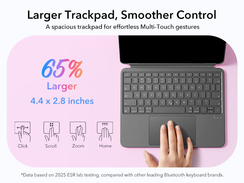ESR iPad Air 11" (2025/2024) & iPad Air 5/4 Flex Keyboard Case
