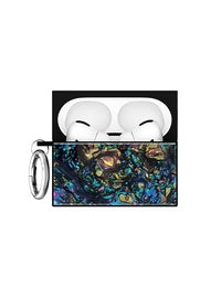 Flaunt AirPods Pro 3 SQUARE Case with Gold Ring Clip - Abalone Shell