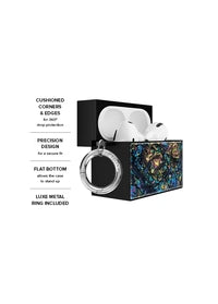 Flaunt AirPods Pro 3 SQUARE Case with Gold Ring Clip - Abalone Shell